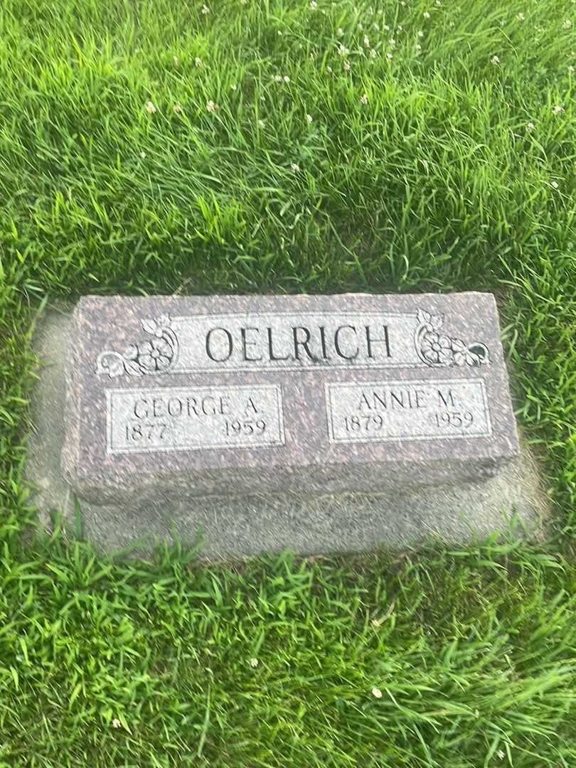 George A. Oelrich's grave. Photo 1