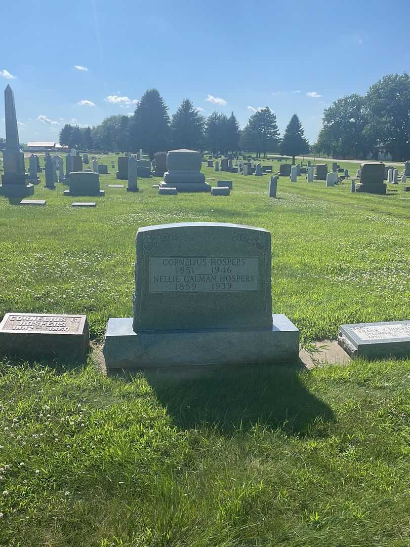 Nellie Galman Hospers's grave. Photo 2