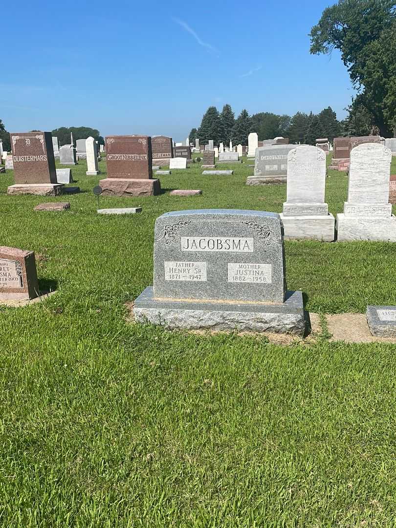 Henry Jacobsma Senior's grave. Photo 2