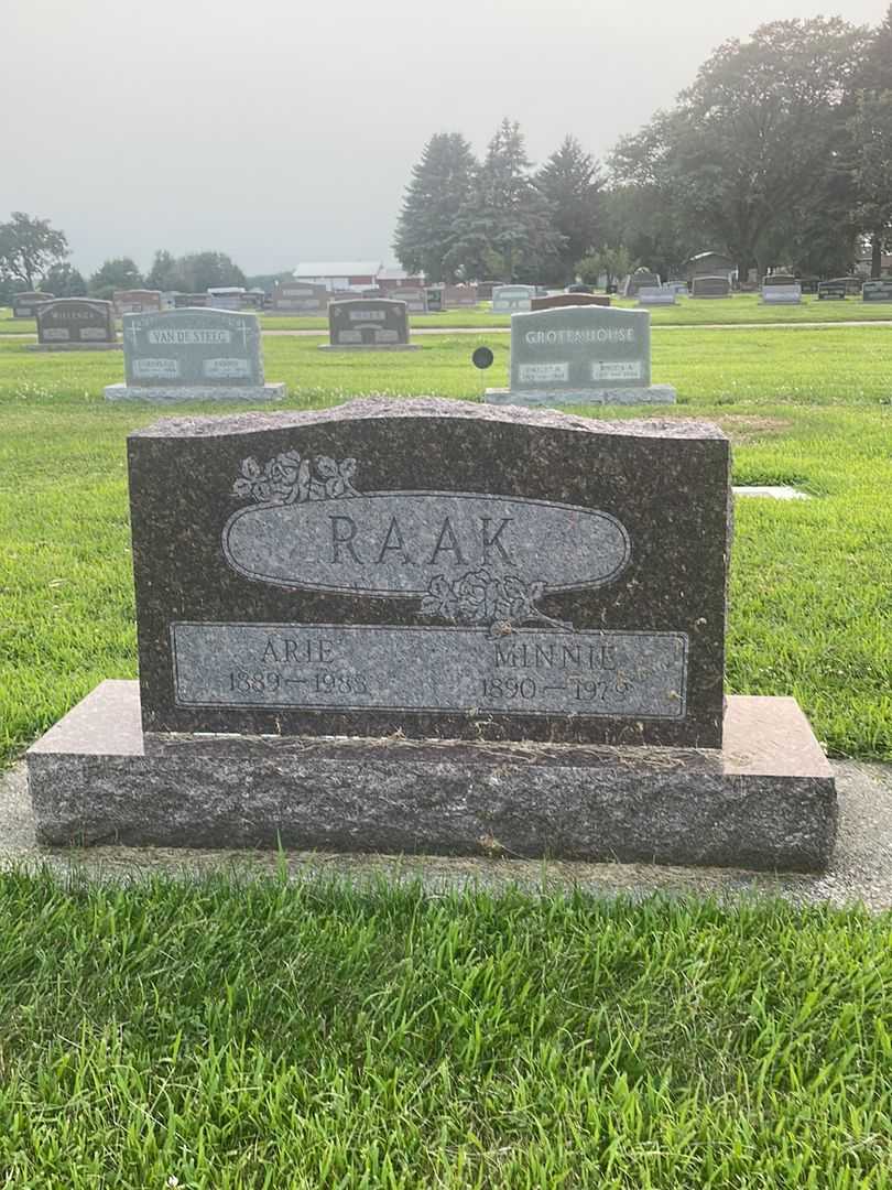 Arie Raak's grave. Photo 1