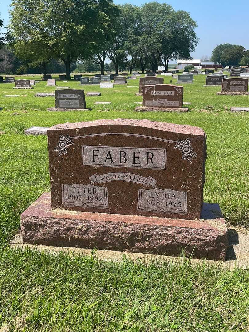 Lydia Faber's grave. Photo 1