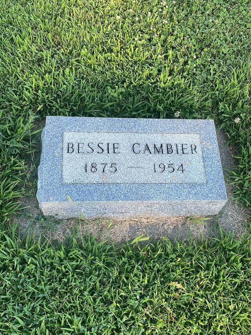 Bessie Cambier's grave. Photo 3