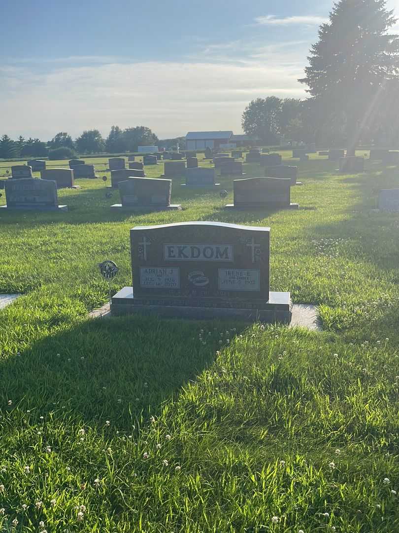 Adrian J. "Ade" Ekdom's grave. Photo 2