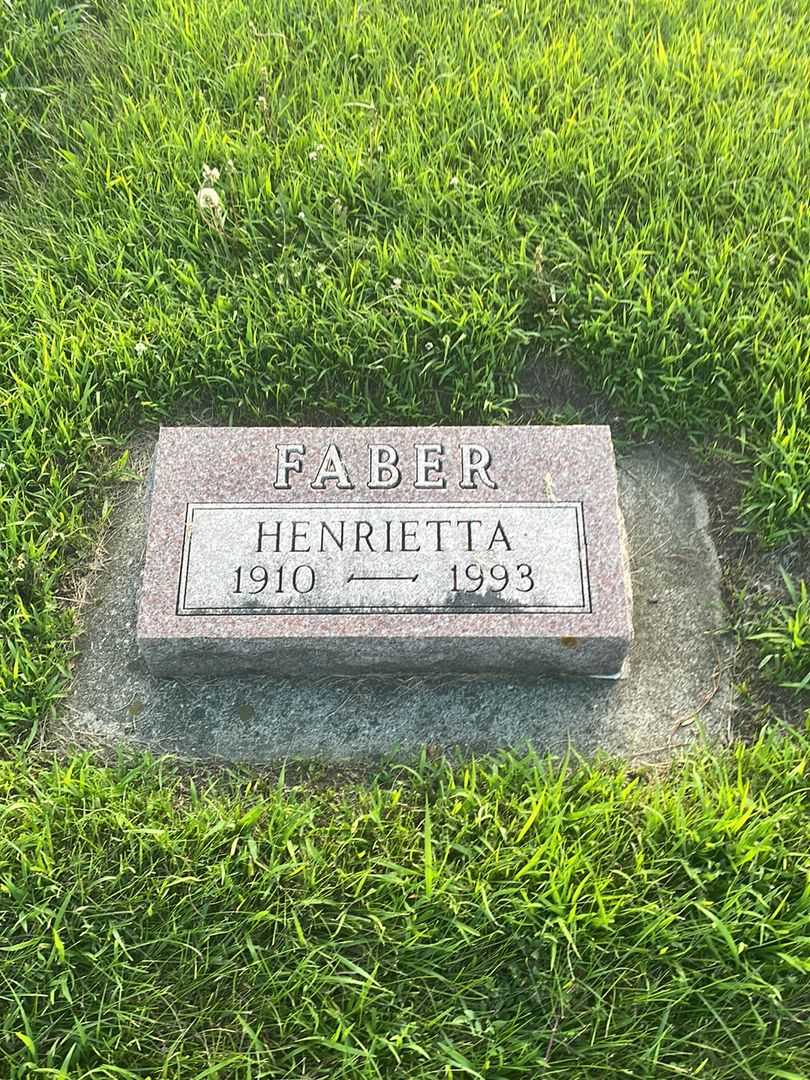 Henrietta Faber's grave. Photo 1