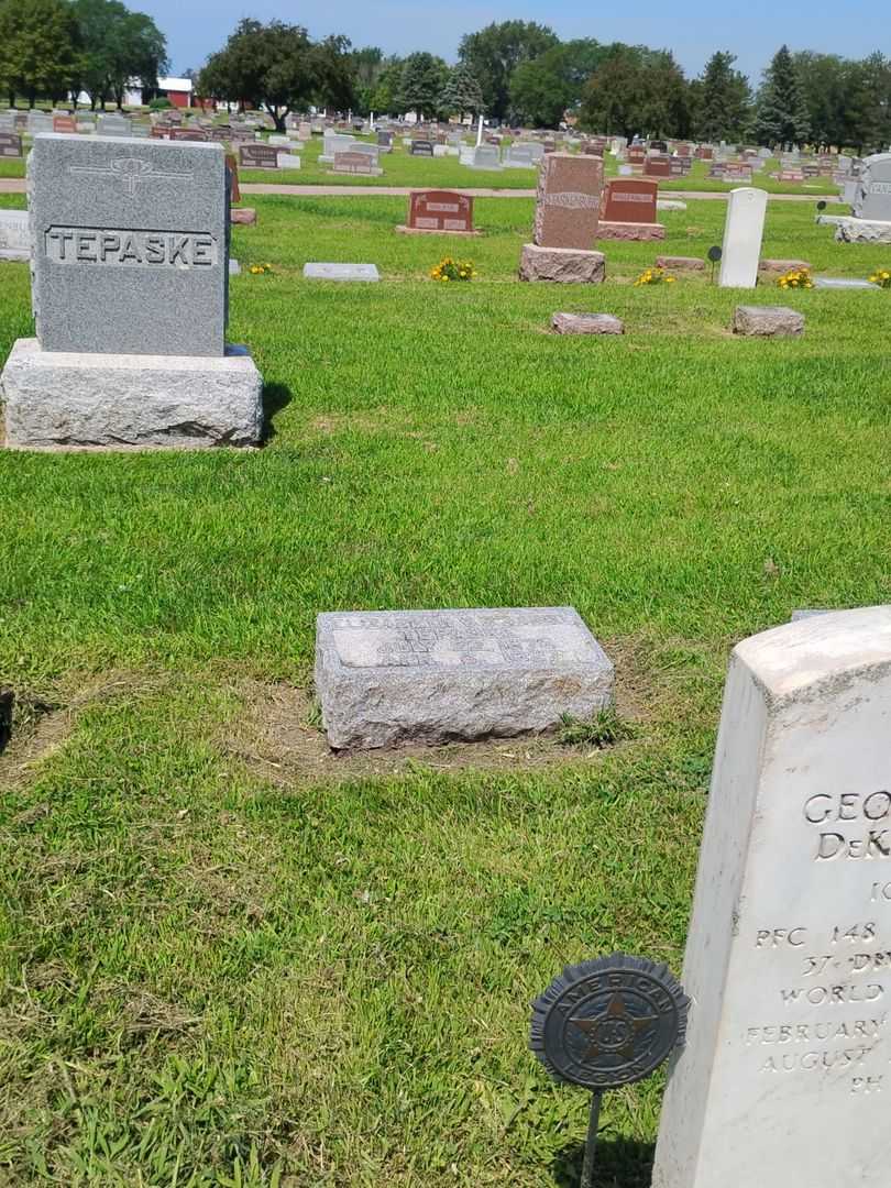 Elizabeth V. D. Aande Tepaske's grave. Photo 2