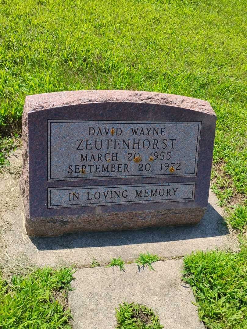 David Wayne Zeutenhorst's grave. Photo 1