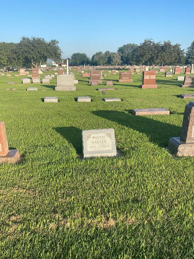 Wiegert Bakker's grave. Photo 2