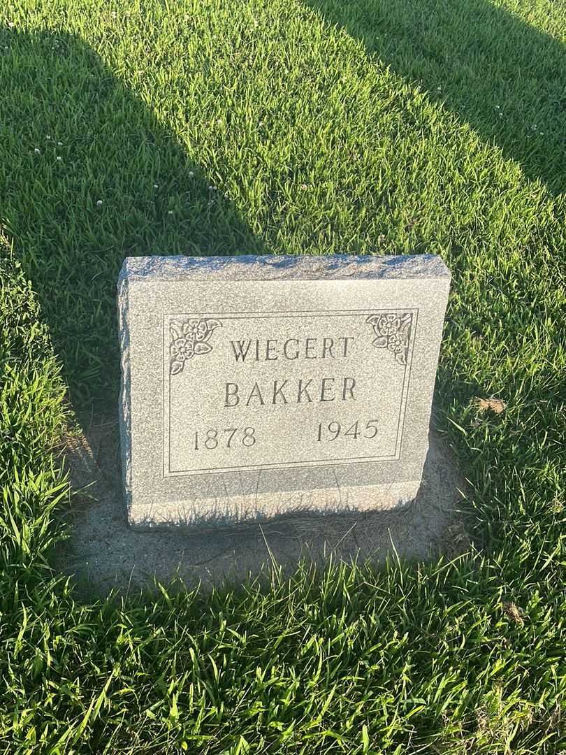 Wiegert Bakker's grave. Photo 1