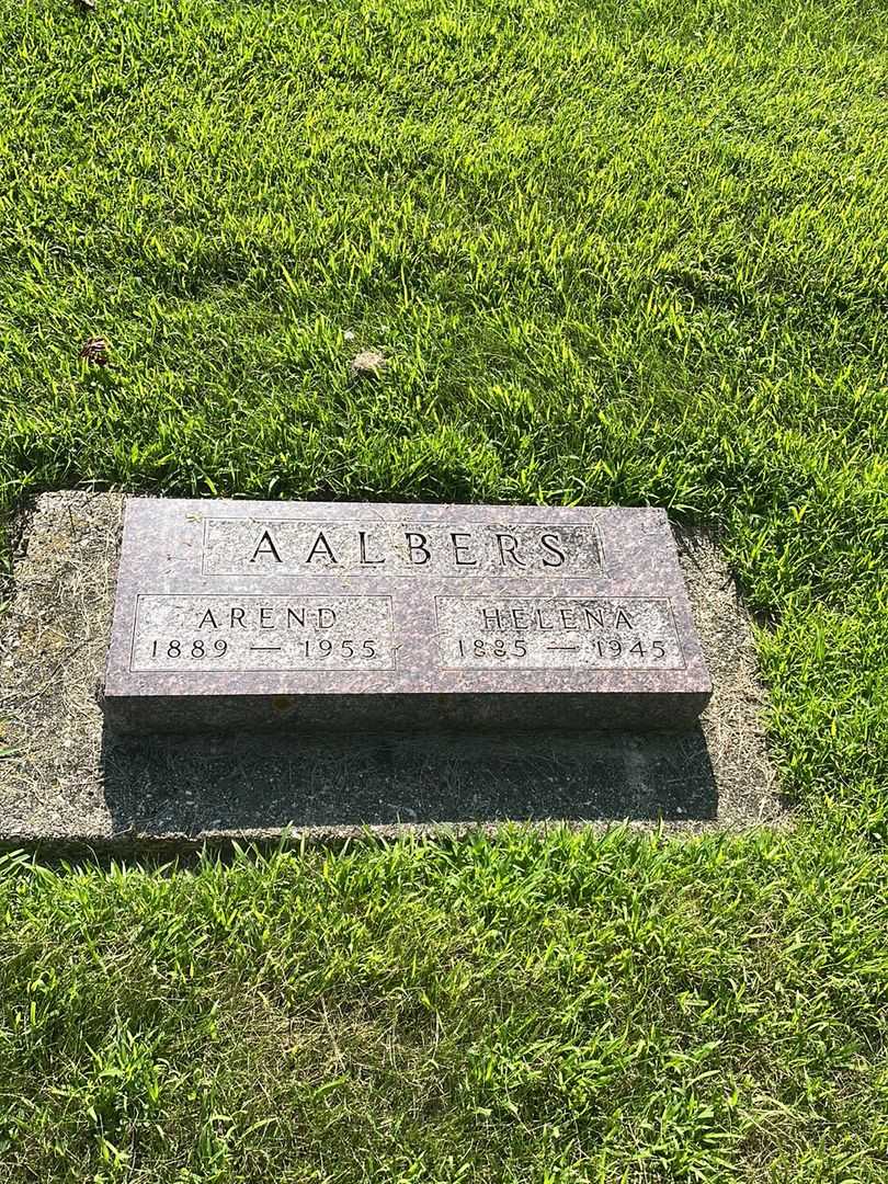 Helena Aalbers's grave. Photo 1