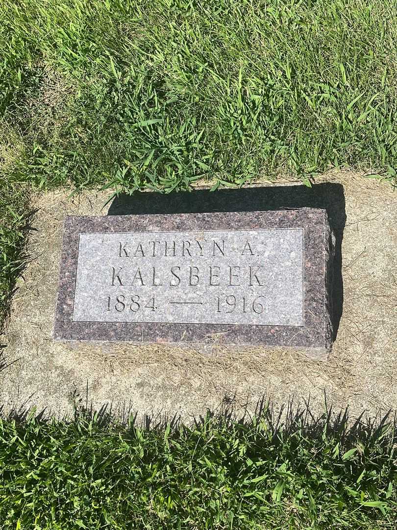 Kathryn A. Kalsbeek's grave. Photo 1