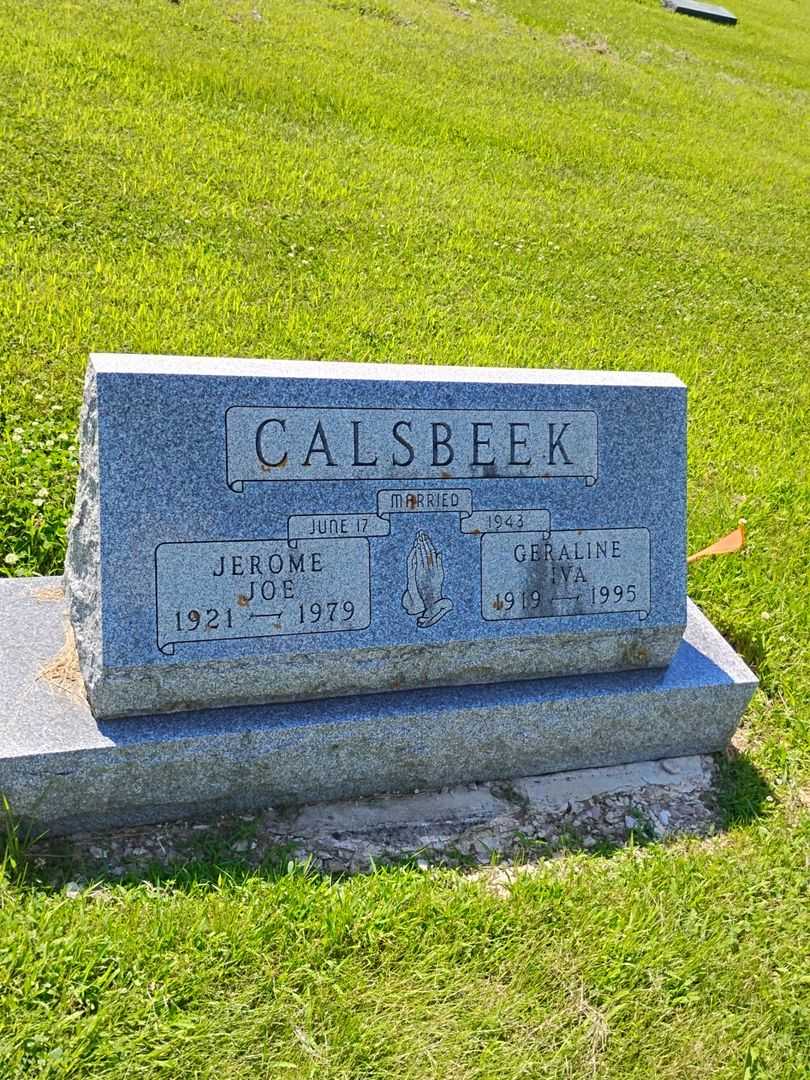 Jerome "Joe" Calsbeek's grave. Photo 1