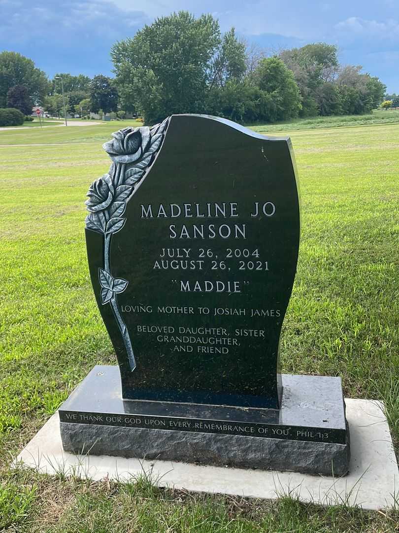 Madeline Jo "Maddie" Sanson's grave. Photo 1