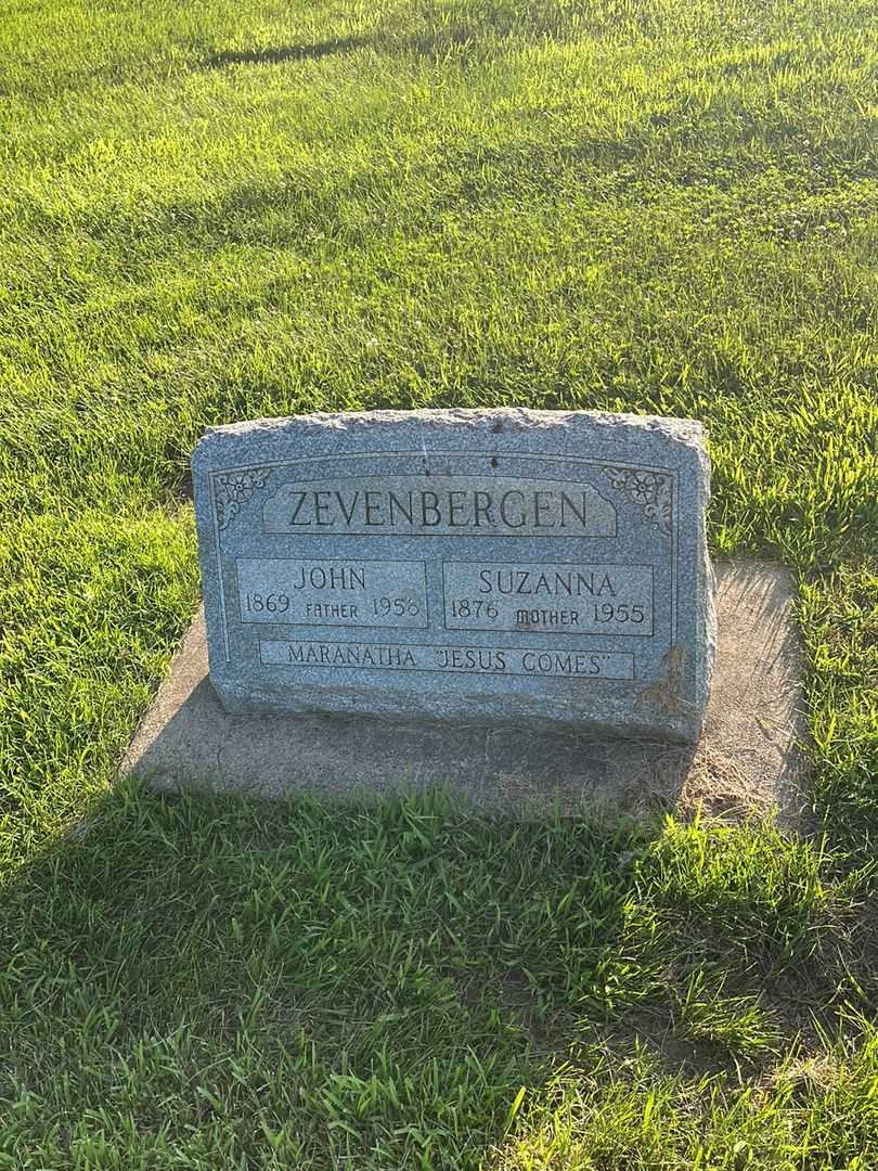 John Zevenbergen's grave. Photo 1