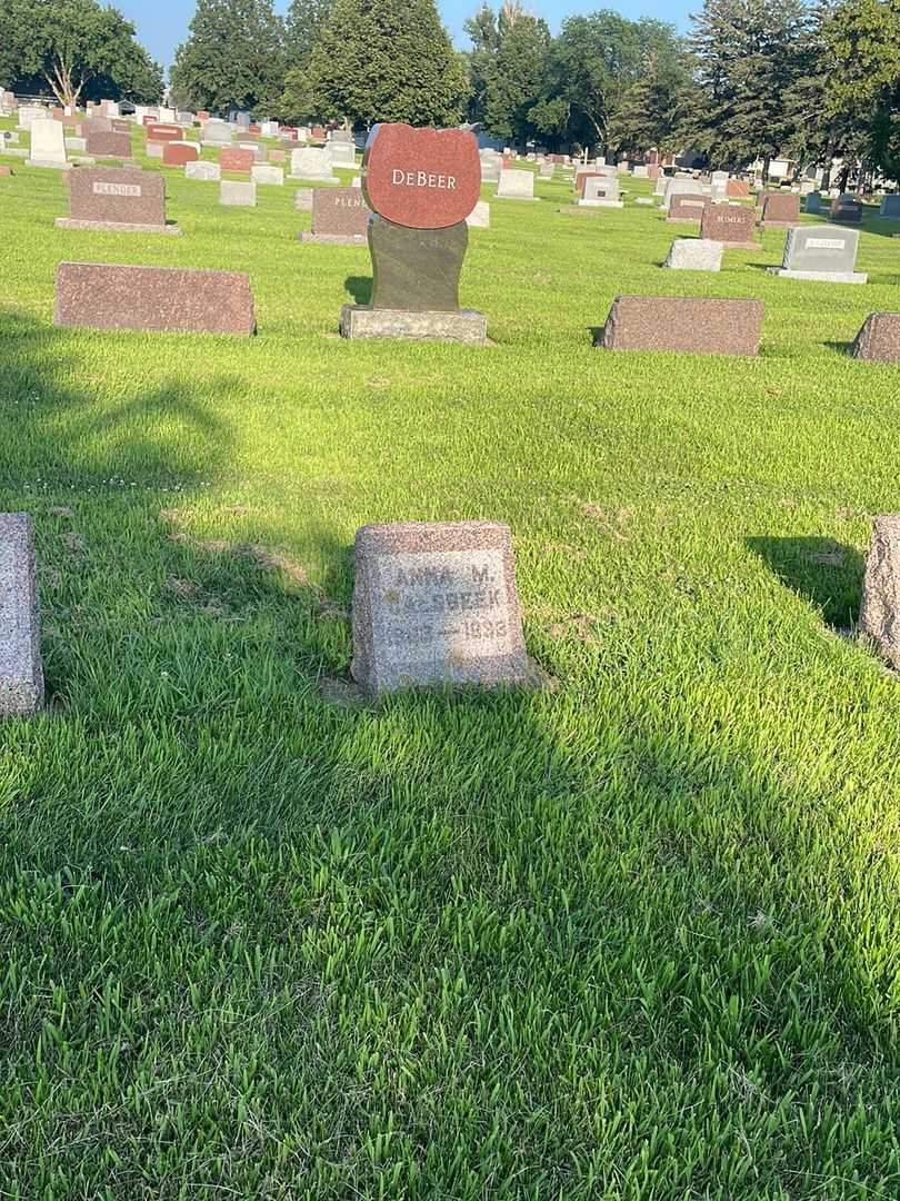 Anna M. Calsbeek's grave. Photo 2