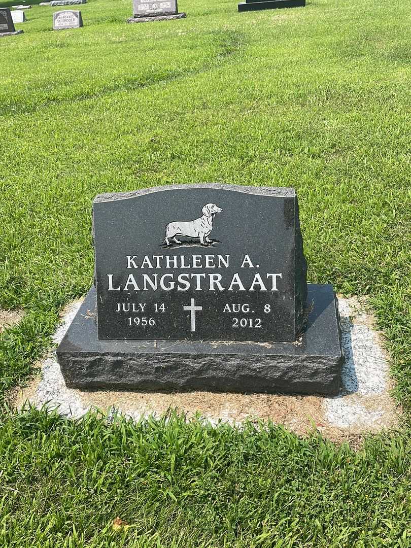 Kathleen A. Langstraat's grave. Photo 1