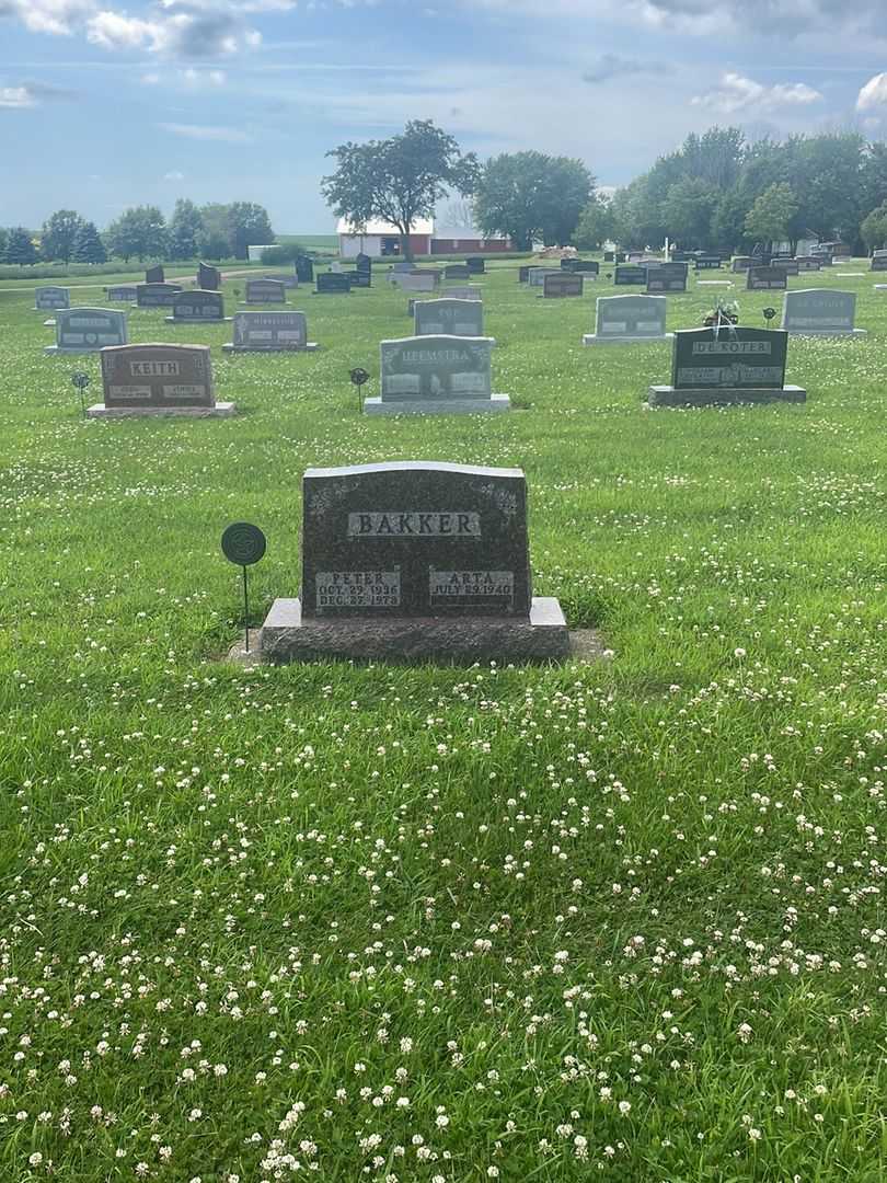 Peter Evert Bakker's grave. Photo 2