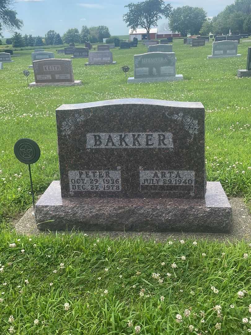 Peter Evert Bakker's grave. Photo 1