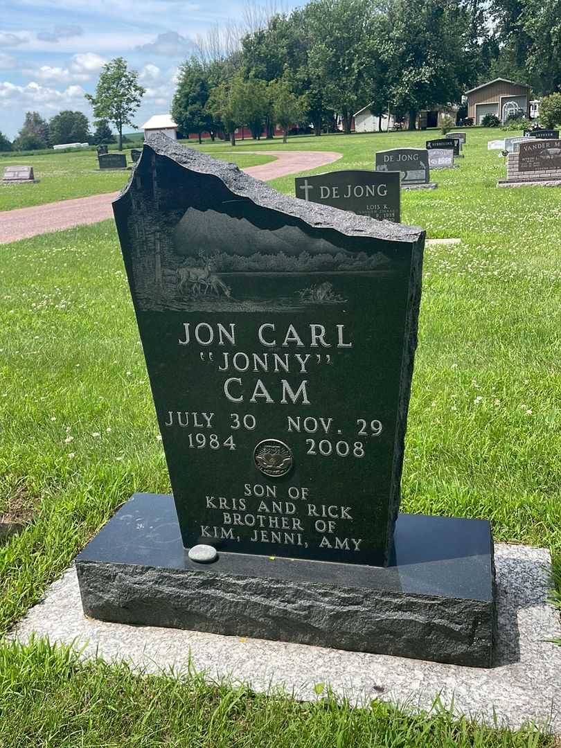 Jon Carl "Jonny" Cam's grave. Photo 3
