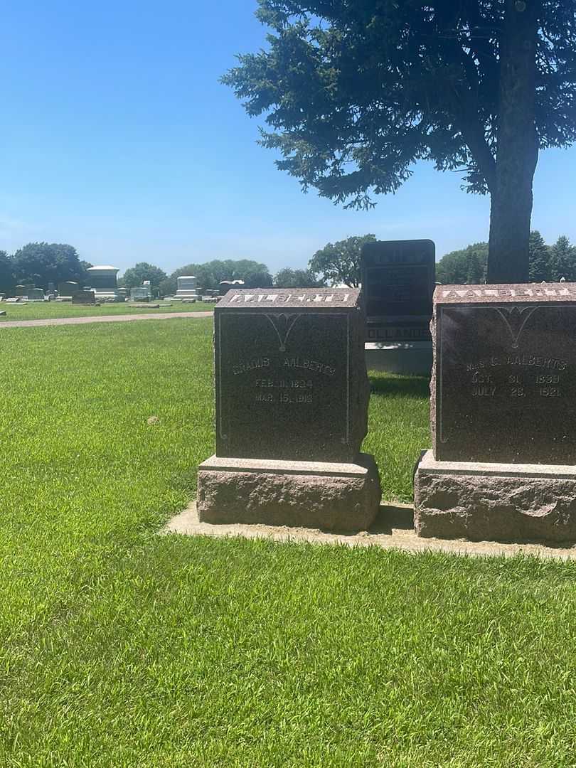 Gradus Aalberts's grave. Photo 2