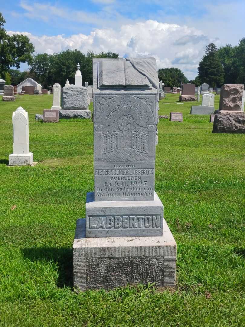 Pieter Thomas Labberton's grave. Photo 1