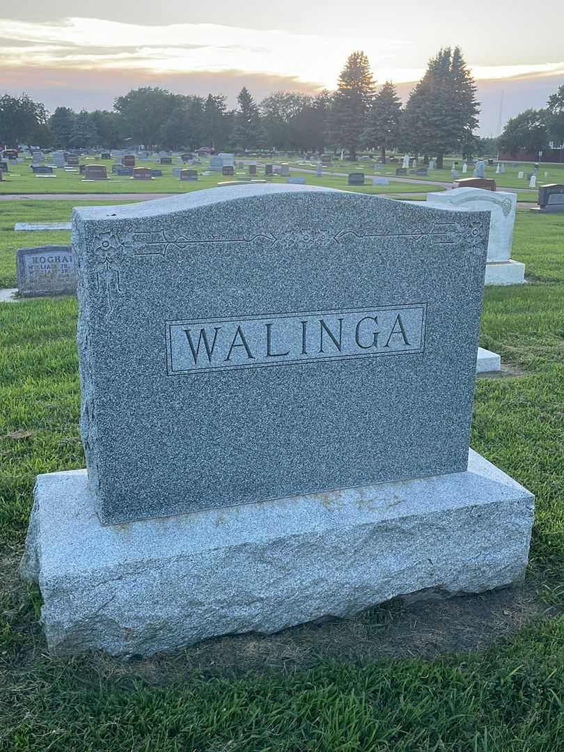Joe Walinga's grave. Photo 1