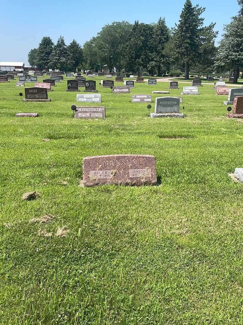 Reverend F. B. Mansen's grave. Photo 2