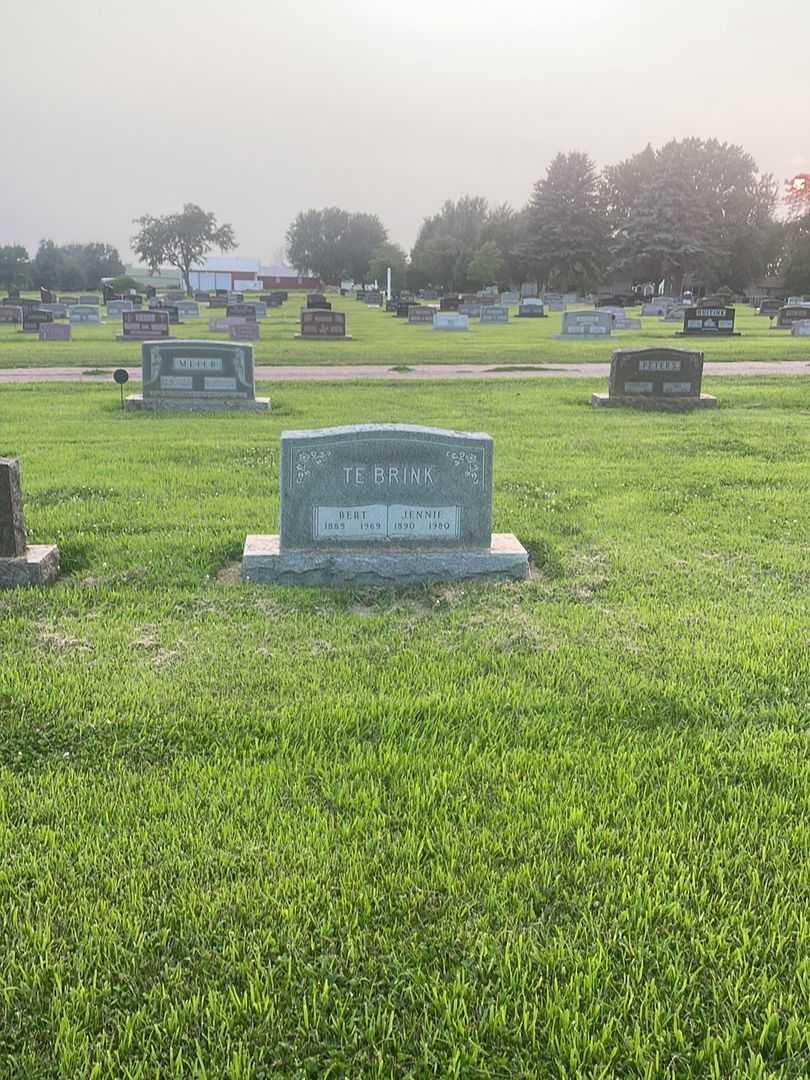 Bert Te Brink's grave. Photo 2