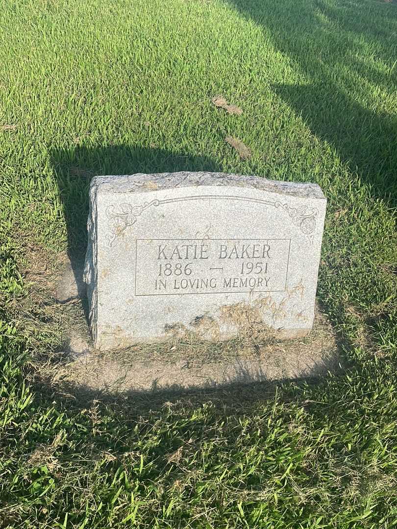 Katie Baker's grave. Photo 1