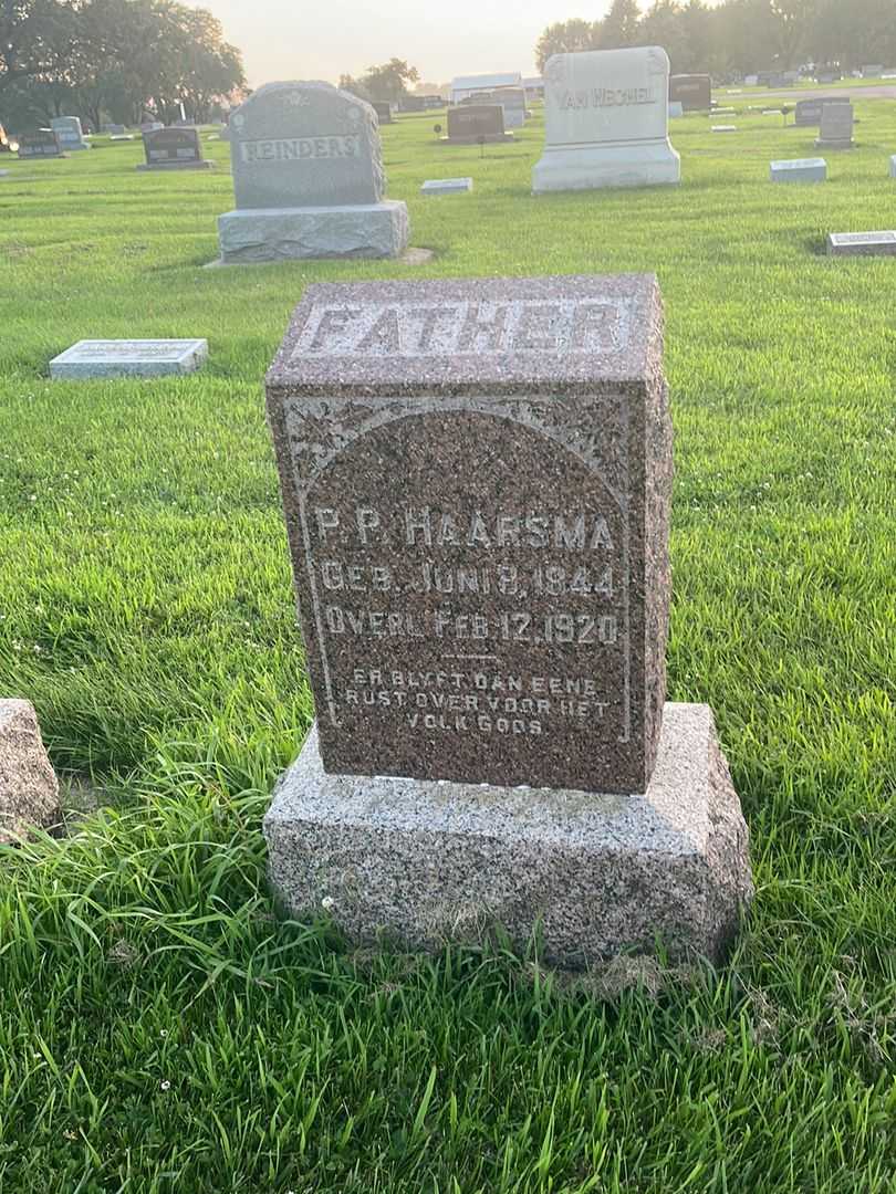 P. P. Haarsma's grave. Photo 1