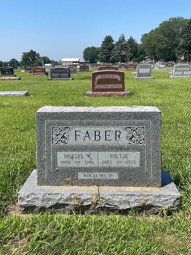 Hessel W. Faber's grave. Photo 1